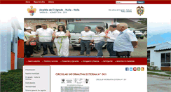 Desktop Screenshot of elagrado-huila.gov.co